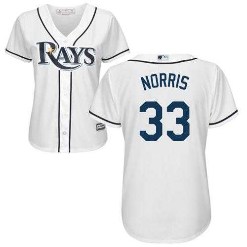 Women's Tampa Bay Rays #33 Derek Norris White Home Stitched MLB Jersey