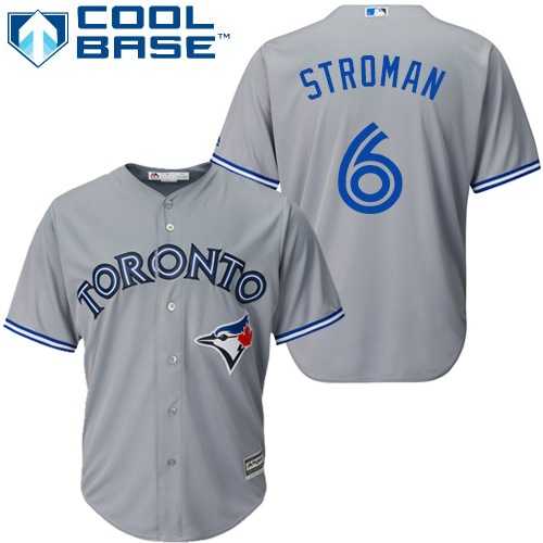 Women's Toronto Blue Jays #6 Marcus Stroman Grey Road Stitched MLB Jersey