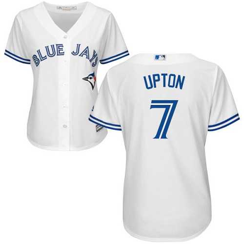 Women's Toronto Blue Jays #7 B.J. Upton White Home Stitched MLB Jersey