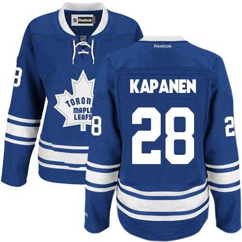 Women's Toronto Maple Leafs #28 Kasperi Kapanen Blue Alternate Stitched NHL Jersey