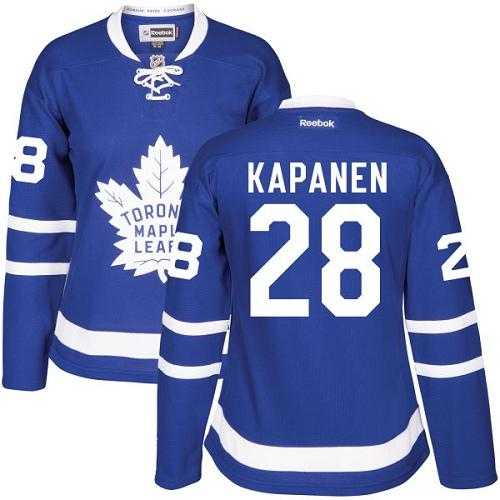 Women's Toronto Maple Leafs #28 Kasperi Kapanen Blue Home Stitched NHL Jersey