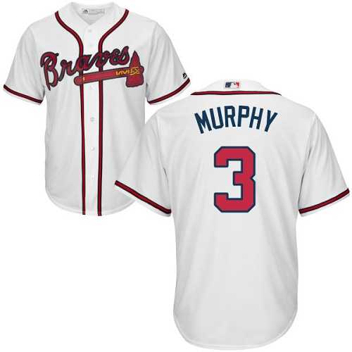 Youth Atlanta Braves #3 Dale Murphy White Cool Base Stitched MLB Jersey
