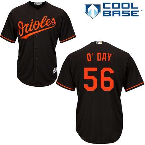 Youth Baltimore Orioles #56 Darren O'Day Black Cool Base Stitched MLB Jersey