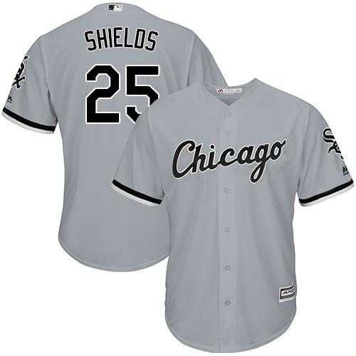 Youth Chicago White Sox #25 James Shields Grey Road Cool Base Stitched MLB Jersey
