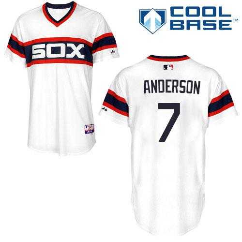 Youth Chicago White Sox #7 Tim Anderson White Alternate Home Cool Base Stitched MLB Jersey