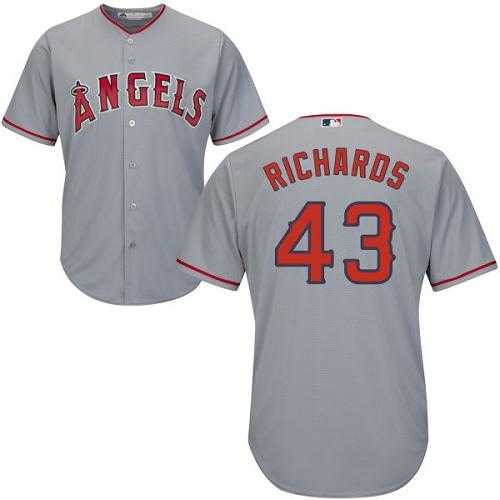 Youth Los Angeles Angels Of Anaheim #43 Garrett Richards Grey Cool Base Stitched MLB Jersey