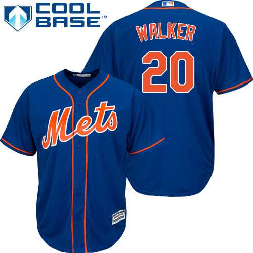 Youth New York Mets #20 Neil Walker Blue Cool Base Stitched MLB Jersey