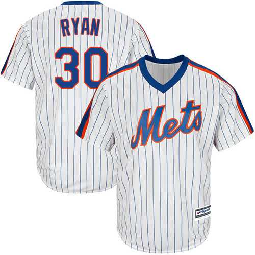 Youth New York Mets #30 Nolan Ryan White(Blue Strip) Alternate Cool Base Stitched MLB Jersey
