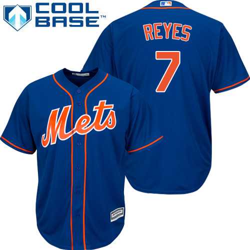 Youth New York Mets #7 Jose Reyes Blue Cool Base Stitched MLB Jersey