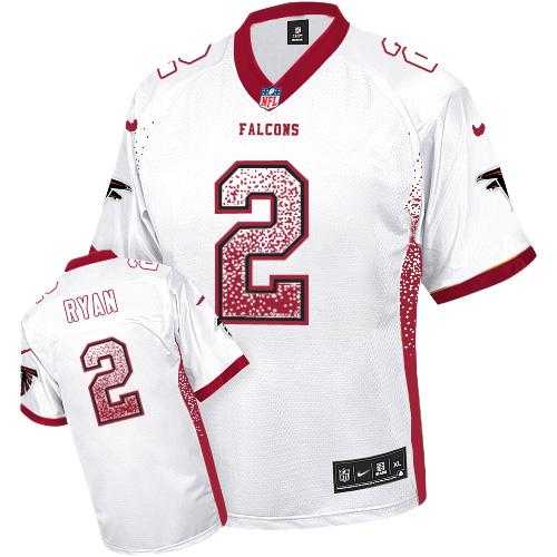 Youth Nike Atlanta Falcons #2 Matt Ryan White Stitched NFL Elite Drift Fashion Jersey