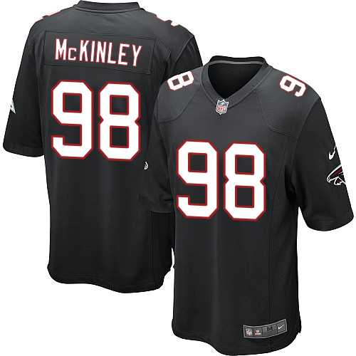 Youth Nike Atlanta Falcons #98 Takkarist McKinley Black Alternate Stitched NFL Elite Jersey