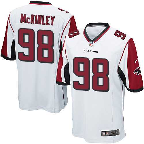 Youth Nike Atlanta Falcons #98 Takkarist McKinley White Stitched NFL Elite Jersey