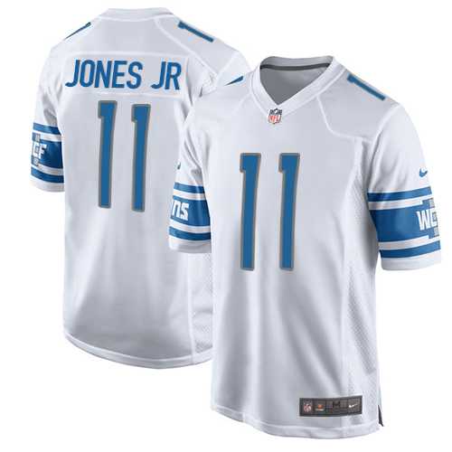 Youth Nike Detroit Lions #11 Marvin Jones Jr White Stitched NFL Elite Jersey