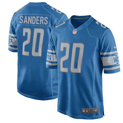 Youth Nike Detroit Lions #20 Barry Sanders Light Blue Team Color Stitched NFL Elite Jersey