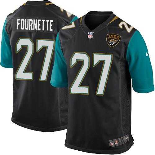 Youth Nike Jacksonville Jaguars #27 Leonard Fournette Black Alternate Stitched NFL Elite Jersey