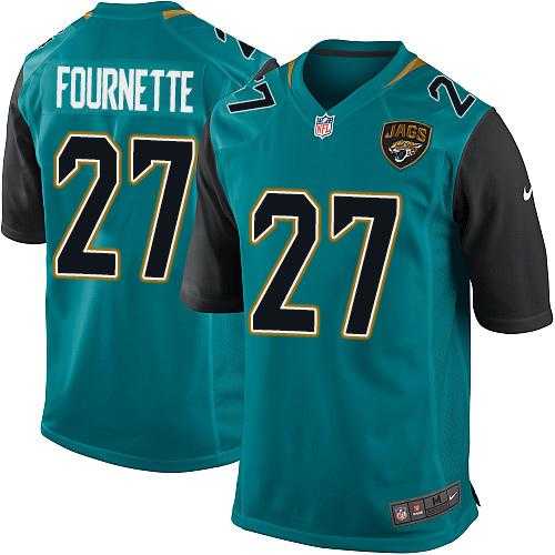 Youth Nike Jacksonville Jaguars #27 Leonard Fournette Teal Green Team Color Stitched NFL Elite Jersey