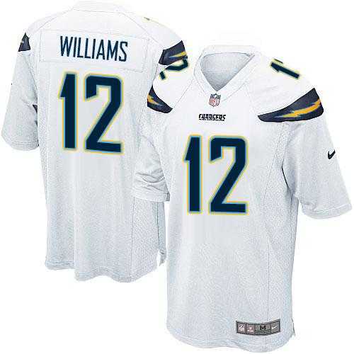 Youth Nike Los Angeles Chargers #12 Mike Williams White Stitched NFL New Elite Jersey