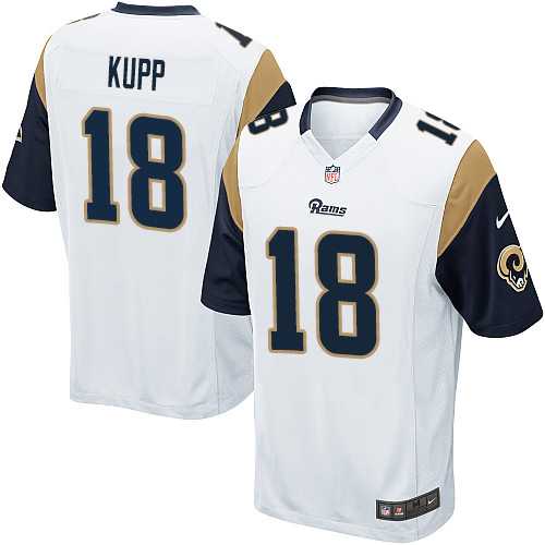 Youth Nike Los Angeles Rams #18 Cooper Kupp White Stitched NFL Elite Jersey