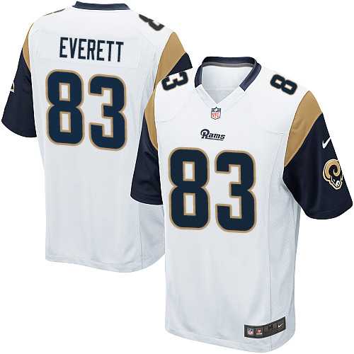 Youth Nike Los Angeles Rams #83 Gerald Everett White Stitched NFL Elite Jersey