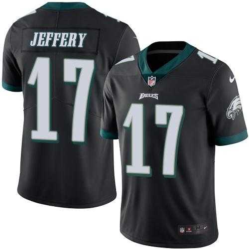 Youth Nike Philadelphia Eagles #17 Alshon Jeffery Black Stitched NFL Limited Rush Jersey