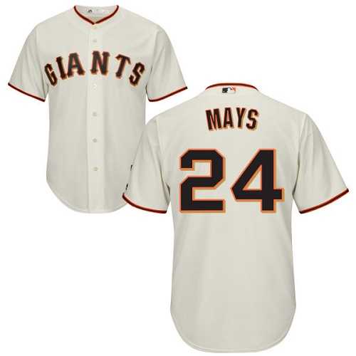 Youth San Francisco Giants #24 Willie Mays Cream Cool Base Stitched MLB Jersey