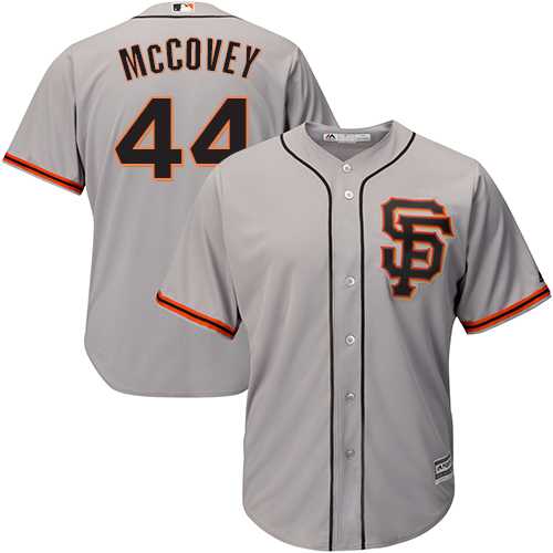 Youth San Francisco Giants #44 Willie McCovey Grey Road 2 Cool Base Stitched MLB Jersey