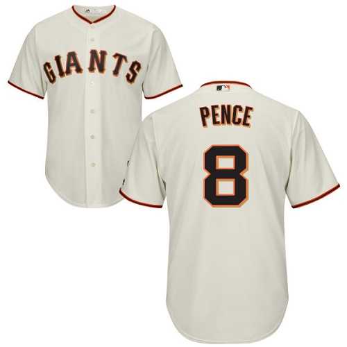 Youth San Francisco Giants #8 Hunter Pence Cream Stitched MLB Jersey