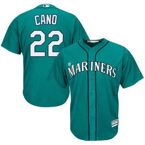 Youth Seattle Mariners #22 Robinson Cano Green Cool Base Stitched MLB Jersey
