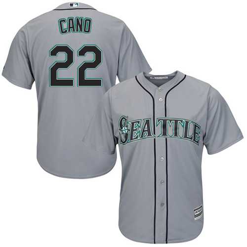 Youth Seattle Mariners #22 Robinson Cano Grey Cool Base Stitched MLB Jersey