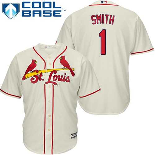 Youth St.Louis Cardinals #1 Ozzie Smith Cream Cool Base Stitched MLB Jersey