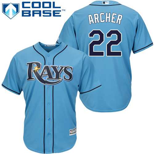 Youth Tampa Bay Rays #22 Chris Archer Light Blue Cool Base Stitched MLB Jersey