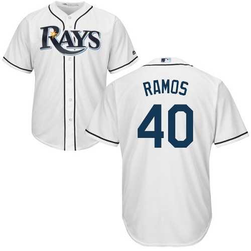 Youth Tampa Bay Rays #40 Wilson Ramos White Cool Base Stitched MLB Jersey