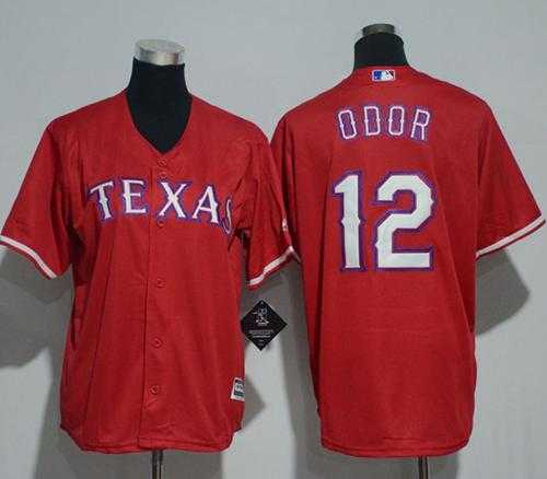 Youth Texas Rangers #12 Rougned Odor Red Cool Base Stitched MLB Jersey