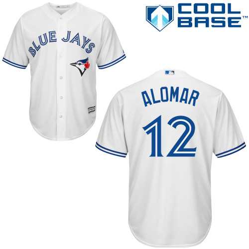 Youth Toronto Blue Jays #12 Roberto Alomar White Cool Base Stitched MLB Jersey