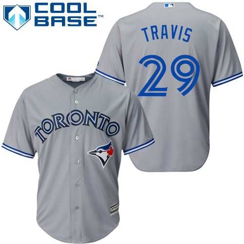 Youth Toronto Blue Jays #29 Devon Travis Grey Cool Base Stitched MLB Jersey