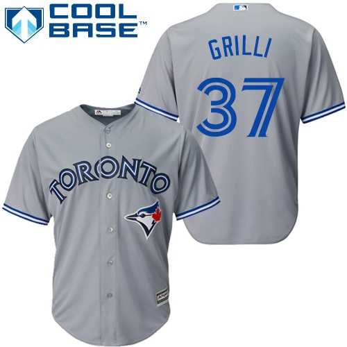 Youth Toronto Blue Jays #37 Jason Grilli Grey Cool Base Stitched MLB Jersey