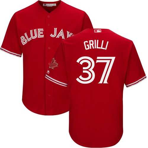 Youth Toronto Blue Jays #37 Jason Grilli Red Cool Base Stitched MLB Jersey