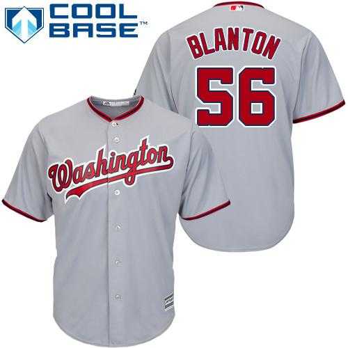 Youth Washington Nationals #56 Joe Blanton Grey Cool Base Stitched MLB Jersey