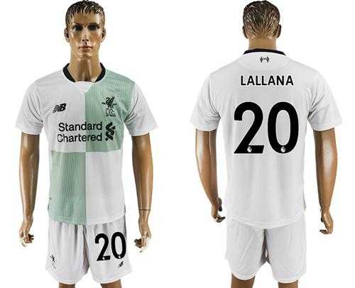 Liverpool #20 Lallana Away Soccer Club Jersey