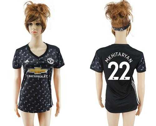 Manchester United #22 Mkhitaryan Away Soccer Club Jersey