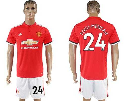 Manchester United #24 Fosu-Mensah Red Home Soccer Club Jersey