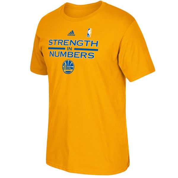 Men's Golden State Warriors Gold Playoffs Slogan T-Shirt