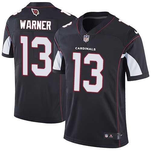 Nike Arizona Cardinals #13 Kurt Warner Black Alternate Men's Stitched NFL Vapor Untouchable Limited Jersey