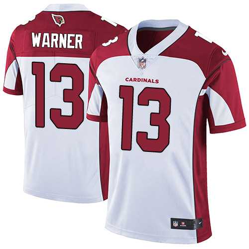 Nike Arizona Cardinals #13 Kurt Warner White Men's Stitched NFL Vapor Untouchable Limited Jersey