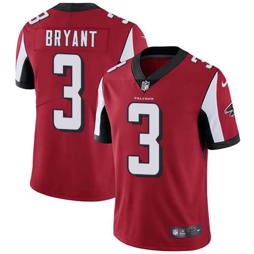 Nike Atlanta Falcons #3 Matt Bryant Red Team Color Men's Stitched NFL Vapor Untouchable Limited Jersey