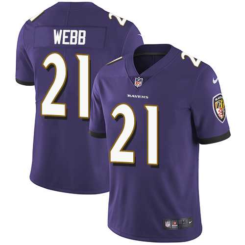 Nike Baltimore Ravens #21 Lardarius Webb Purple Team Color Men's Stitched NFL Vapor Untouchable Limited Jersey