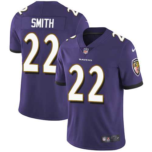 Nike Baltimore Ravens #22 Jimmy Smith Purple Team Color Men's Stitched NFL Vapor Untouchable Limited Jersey