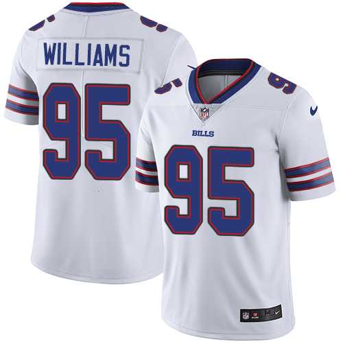 Nike Buffalo Bills #95 Kyle Williams White Men's Stitched NFL Vapor Untouchable Limited Jersey