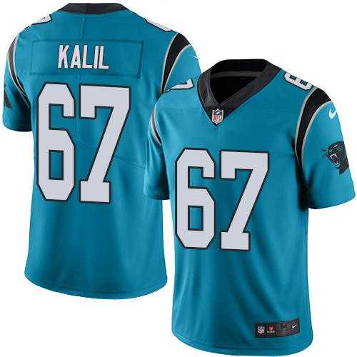 Nike Carolina Panthers #67 Ryan Kalil Blue Alternate Men's Stitched NFL Vapor Untouchable Limited Jersey