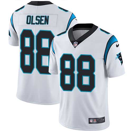 Nike Carolina Panthers #88 Greg Olsen White Men's Stitched NFL Vapor Untouchable Limited Jersey